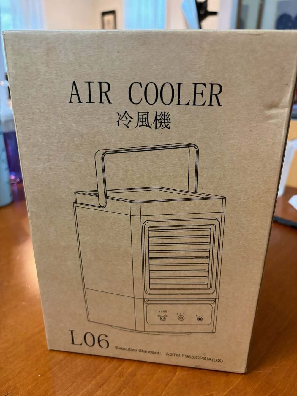 L06 Air Cooler Portable Evaporative Cooler with Ice Water Tank